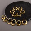 Picture of French-Ins 18K gold-plated titanium croissant-twist hoops