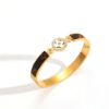 Picture of Titanium-steel micro-pave flower hollow-out lightweight luxury bracelet
