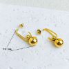 Picture of New hypoallergenic titanium geo hoops, vacuum 18K gold