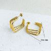 Picture of New hypoallergenic titanium geo hoops, vacuum 18K gold