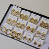 Picture of Vintage-Ins double open hoops—bold gold statement