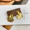 Picture of Minimal-lux 18K gold vacuum-plated stainless hoops, Euro-Ins influencer style