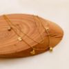 Picture of Boho beach anklet—metal letters, crystals, bells