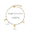 Picture of Star-moon-heart necklace & geometric beaded anklet
