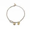 Picture of 18K gold smiley-cube-prince anklet—tarnish-free luxe