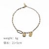 Picture of 18K gold smiley-cube-prince anklet—tarnish-free luxe