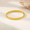 Picture of Titanium-steel bangle with micro-paved