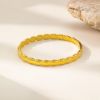 Picture of Titanium-steel bangle with micro-paved