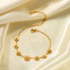 Picture of Euro-chic daisy anklet—titanium-steel shine that never wilts