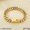 Picture of Stainless-steel Cuban chain with 18K gold plated