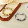 Picture of Stainless-steel Cuban chain with 18K gold plated
