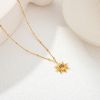 Picture of Euro-designed vintage-chic sunflower pendant—petite
