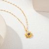 Picture of Euro-designed vintage-chic sunflower pendant—petite