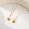 Picture of Euro-designed vintage-chic sunflower pendant—petite