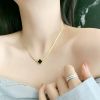 Picture of Titanium Four-Leaf Clover Necklace