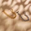 Picture of Titanium steel Cuban-link bracelet for couples