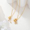 Picture of 18K Gold-Plated Titanium “Mini Gold Bar” Necklace