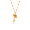 Picture of 18K Gold-Plated Titanium “Mini Gold Bar” Necklace