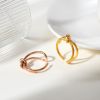 Picture of Stainless-steel knot ring—fade-proof, open-band, mix-and-match