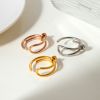 Picture of Stainless-steel knot ring—fade-proof, open-band, mix-and-match