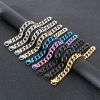 Picture of 316L stainless steel polished dopamine color cuban chain