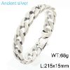 Picture of 316L stainless steel polished dopamine color cuban chain