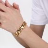 Picture of 316L stainless steel polished dopamine color cuban chain