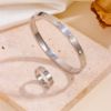 Picture of 18K gold-plated, hand-polished titanium-steel nail-bangle