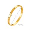 Picture of 18K gold-plated, hand-polished titanium-steel nail-bangle