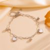 Picture of Titanium-steel heart, star & butterfly charms bracelet