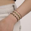 Picture of Chic Multicolor Zircon Bar Bracelet – 18K Gold-Plated Stainless Steel