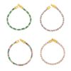 Picture of Chic Multicolor Zircon Bar Bracelet – 18K Gold-Plated Stainless Steel