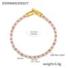 Picture of Chic Multicolor Zircon Bar Bracelet – 18K Gold-Plated Stainless Steel