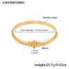 Picture of Euro-US Style Chic 5A CZ Pave Hinged Bangle - in titanium steel