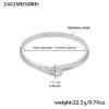 Picture of Euro-US Style Chic 5A CZ Pave Hinged Bangle - in titanium steel