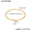Picture of Euro-US Style Chic 5A CZ Pave Hinged Bangle - in titanium steel