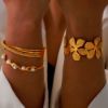 Picture of 18K Gold-Plated Free Lightweight Textured Bangles
