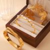 Picture of 18K Gold-Plated Free Lightweight Textured Bangles