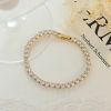 Picture of EU-US ins-style cool-luxe tennis bracelet-5A zircons in titanium steel