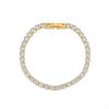 Picture of EU-US ins-style cool-luxe tennis bracelet-5A zircons in titanium steel
