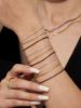 Picture of Stainless steel Ultra-spark full-pave slim hoop 5A zircons bracelet
