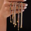 Picture of French quiet-luxury bracelet—titanium steel with vivid colored zircons