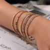 Picture of French quiet-luxury bracelet—titanium steel with vivid colored zircons