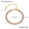 Picture of French quiet-luxury bracelet—titanium steel with vivid colored zircons