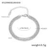 Picture of French quiet-luxury bracelet—titanium steel with vivid colored zircons