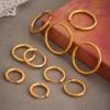 Picture of Stainless-Steel Geometric Plain-Hoop Earrings