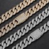 Picture of New 20 mm four-row iced bubble-Cuban chain necklace for hip-hop
