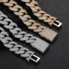 Picture of New 20 mm four-row iced bubble-Cuban chain necklace for hip-hop