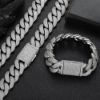 Picture of New 20 mm four-row iced bubble-Cuban chain necklace for hip-hop