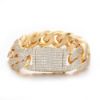 Picture of New 20 mm four-row iced bubble-Cuban chain necklace for hip-hop